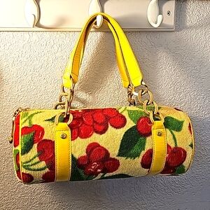 Vintage Juicy Couture Y2K Cherry Barrel Handbag